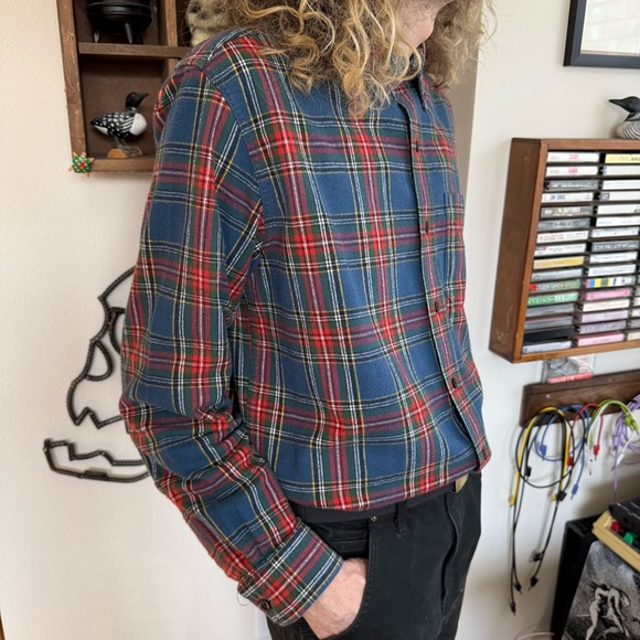 L.L. Bean Cotton Long Sleeve Plaid Flannel Shirt ~ Size Medium - Picture 2 of 11